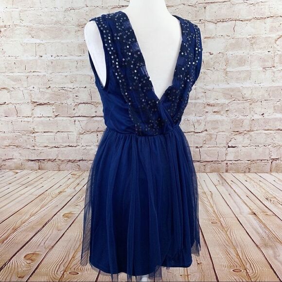ASOS tulle sequin wrap party dress - Picture 2 of 5